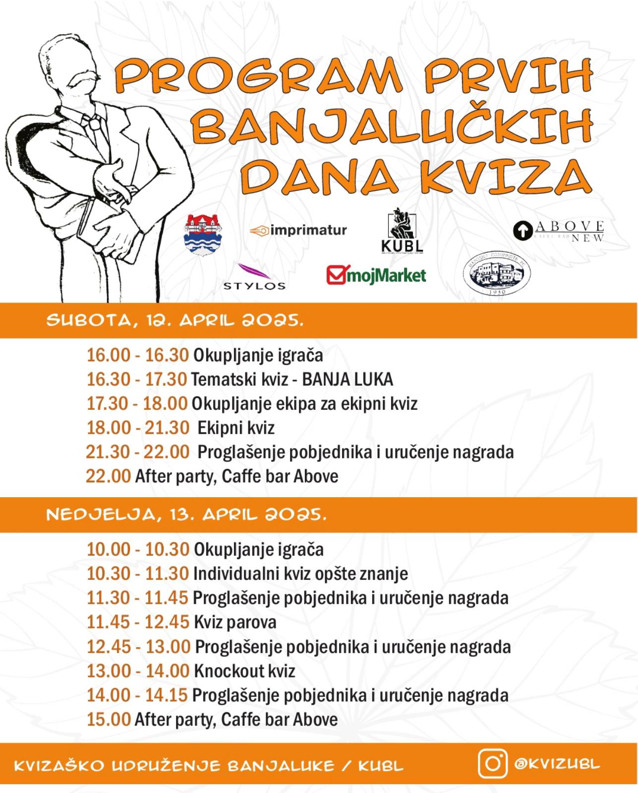 Banjalučki dani kviza – raspored kvizova